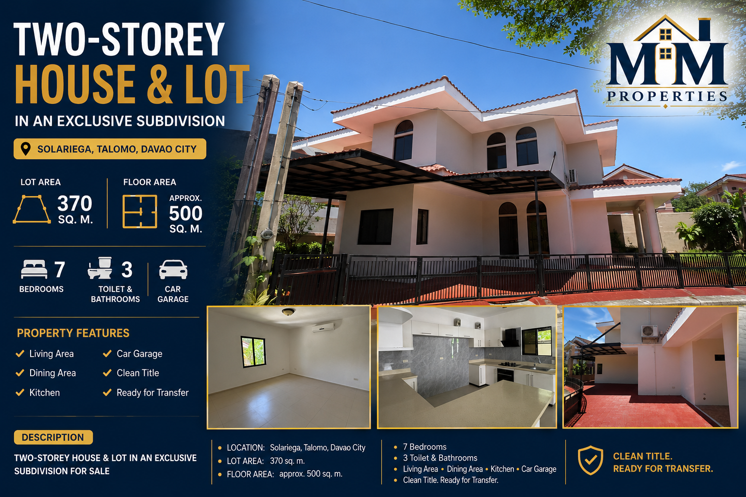 FOR SALE | 7BR Generational Family Home in Solariega